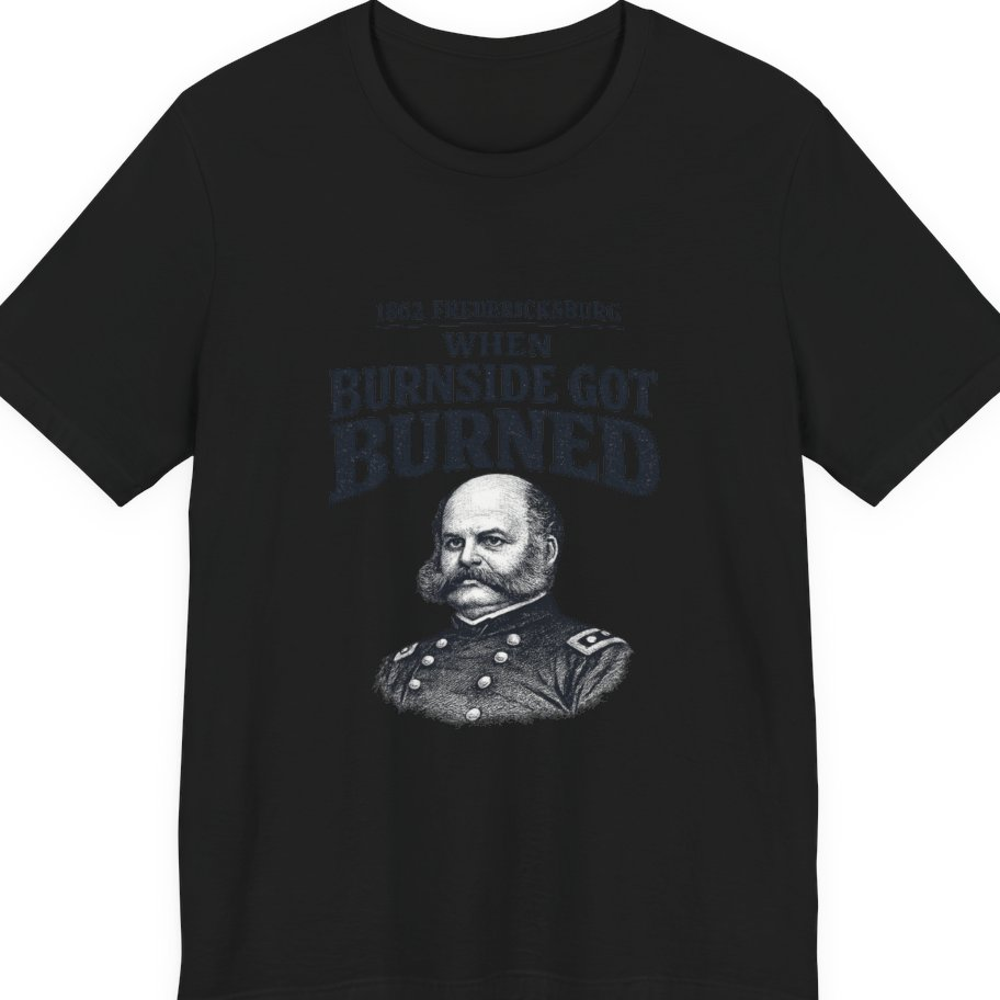 Fredericksburg Burnside Got Burned Vintage Premium Tee - Black front