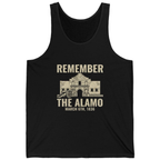 Remember The Alamo March 6Th Tank Top - Black front