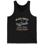 Black Sheep Squadron Crest Tank Top - Black front