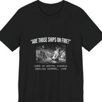 Spanish Armada Fire Ships Premium Tee - Black front