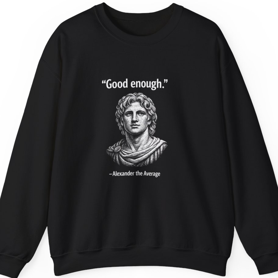 Alexander The Average Good Enough Sweatshirt - Black front