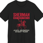 Sherman Deep South Tour Vintage Premium Tee - Black front