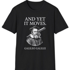 Galileo And Yet It Moves T-Shirt - Black front
