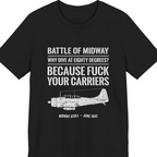 Battle of Midway Premium Tee - Black front