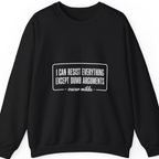 Oscar Wilde Quote Sweatshirt - Black front