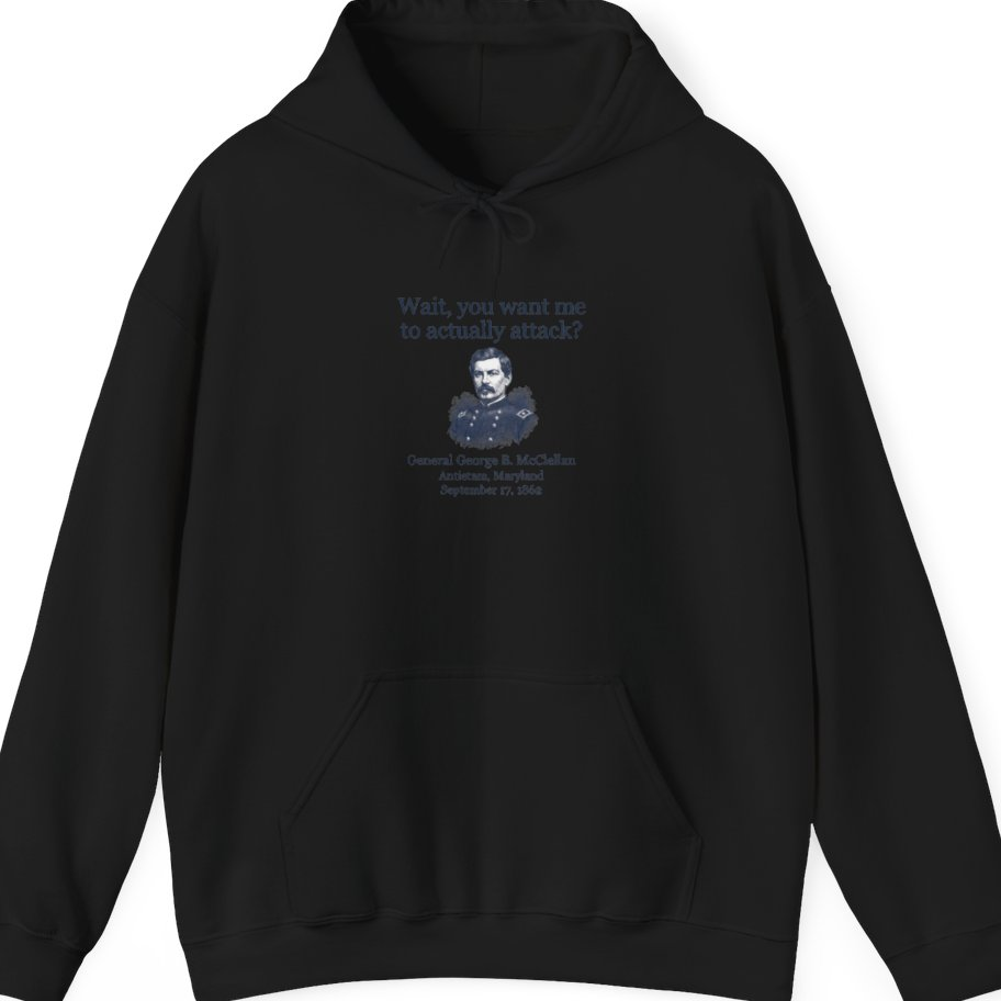 Mcclellan Antietam Attack Hoodie - Black front