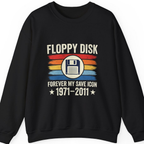 Floppy Disk Memorial Sweatshirt - Black front