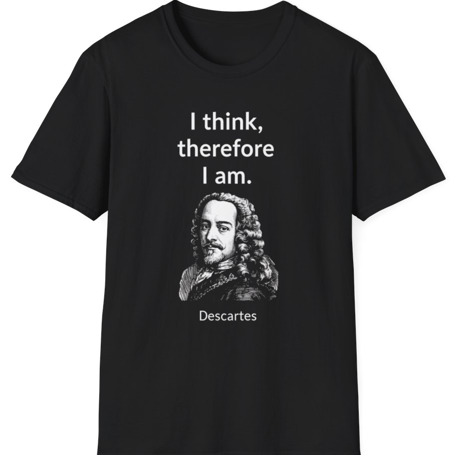 Cogito Ergo Sum T-Shirt - Black front