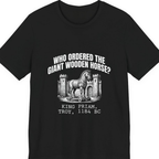 Trojan Wooden Horse Premium Tee - Black front