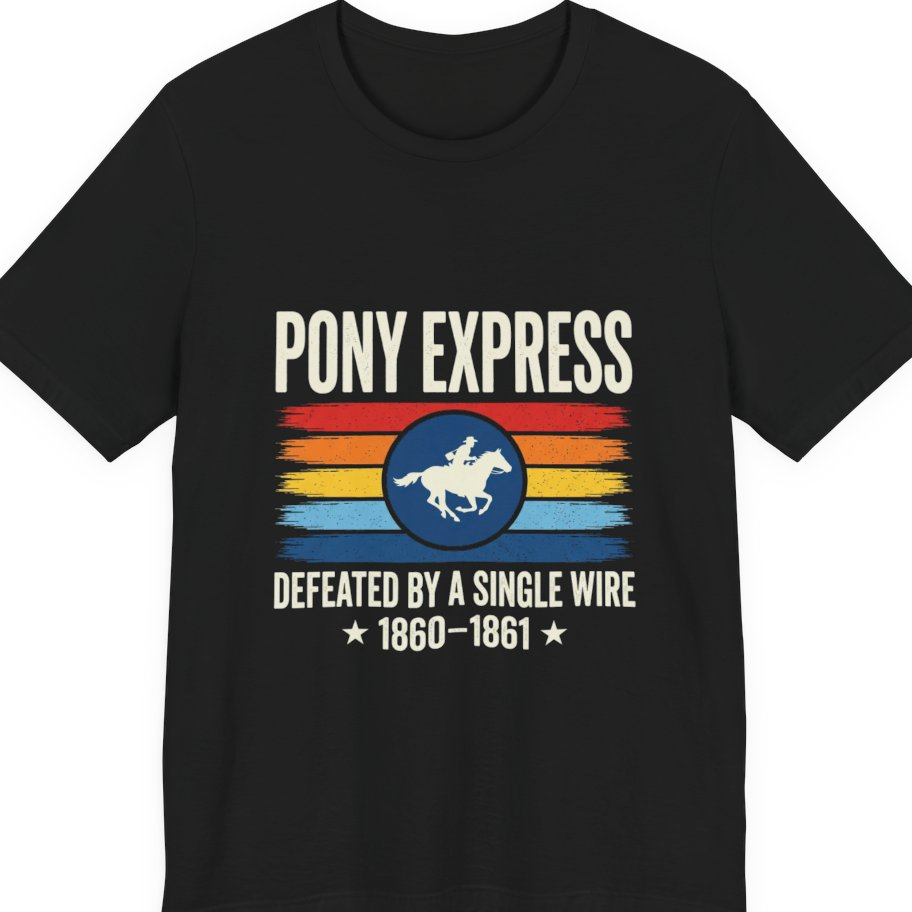 Pony Express Memorial Premium Tee - Black front