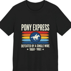 Pony Express Memorial Premium Tee - Black front