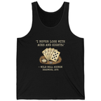 Dead Mans Hand Poker Tank Top - Black front