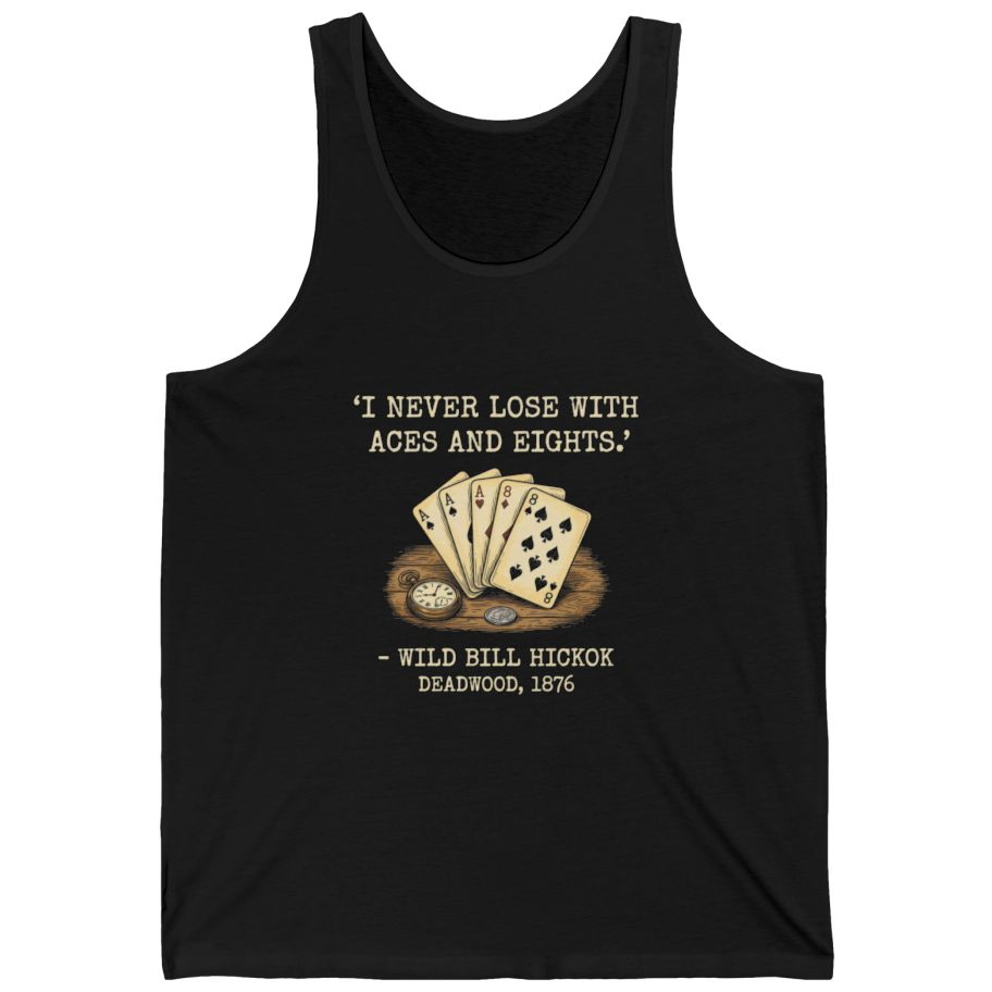 Dead Mans Hand Poker Tank Top - Black front