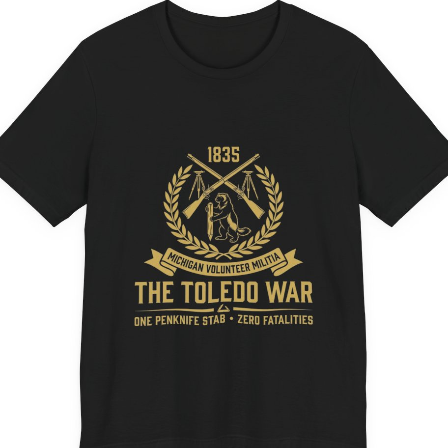 The Toledo War Michigan Volunteer Premium Tee - Black front