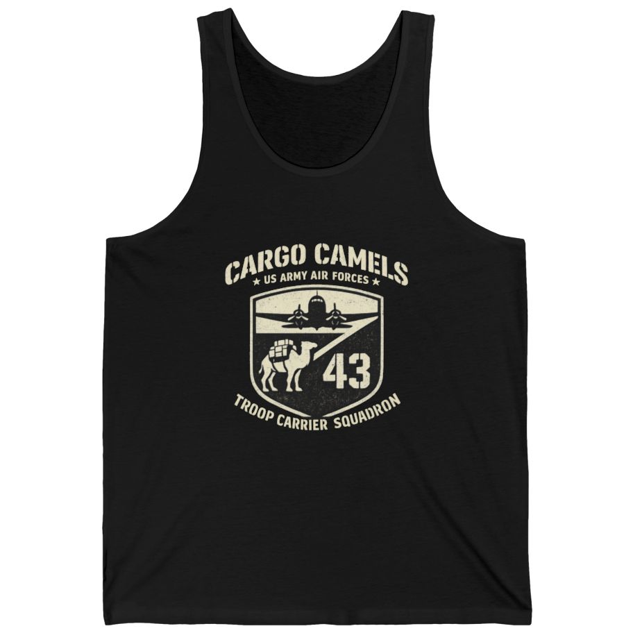 Cargo Camels WWII Usaaf Troop Tank Top - Black front