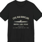 Civil War River Ironclads Premium Tee - Black front