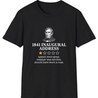 Inaugural Address Review T-Shirt - Black front