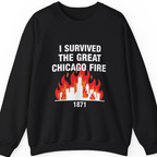 Great Chicago Fire Classic Sweatshirt - Black front