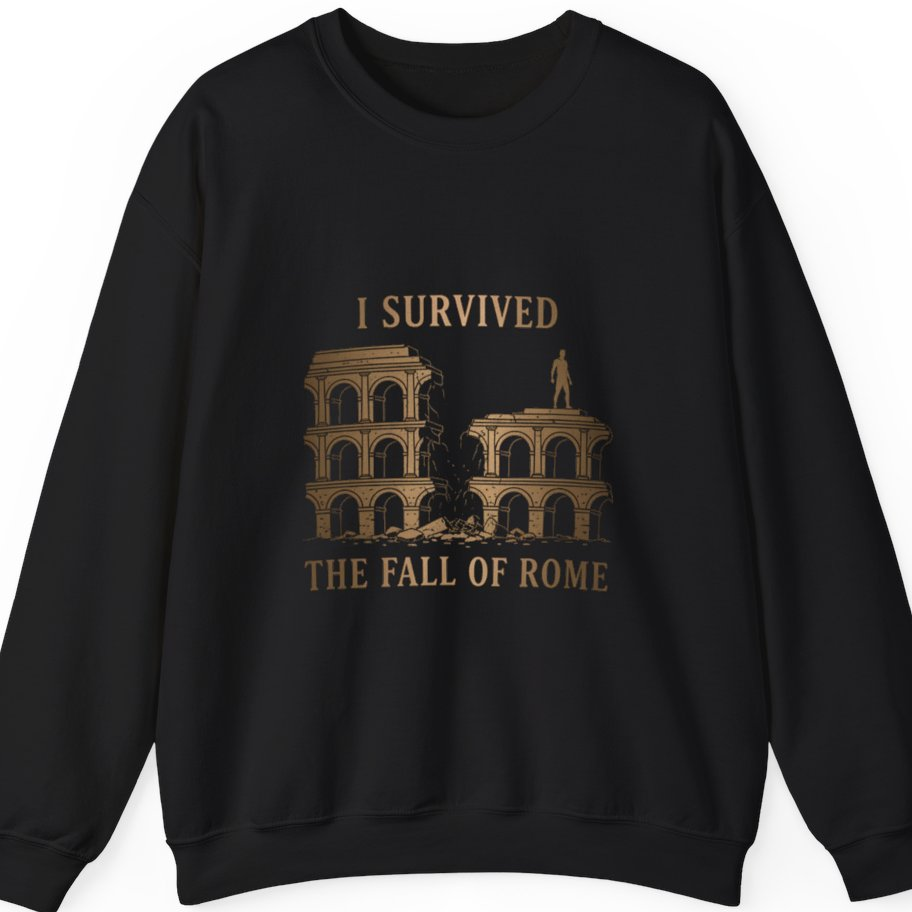 I Survived The Fall of Sweatshirt - Black front