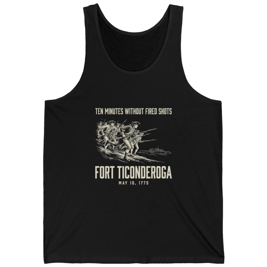 Fort Ticonderoga Ten Minutes Tank Top - Black front