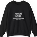 Your Silence Is Educational Sweatshirt - Black front