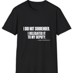 Cornwallis Delegated The Surrender T-Shirt - Black front