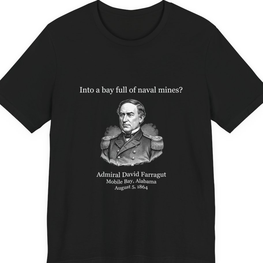 Mobile Bay Minefield Premium Tee - Black front
