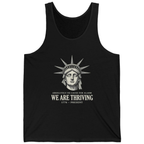 Lady Liberty We Are Thriving Tank Top - Black front