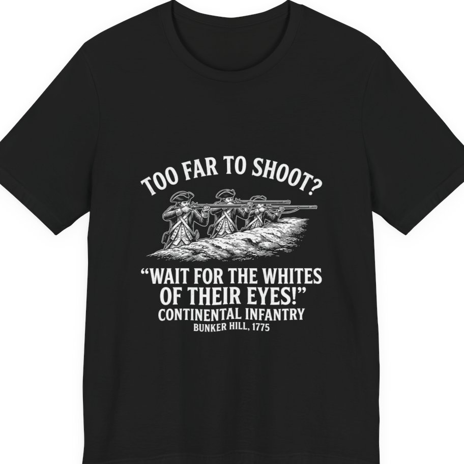 Whites of Their Eyes Bunker Premium Tee - Black front