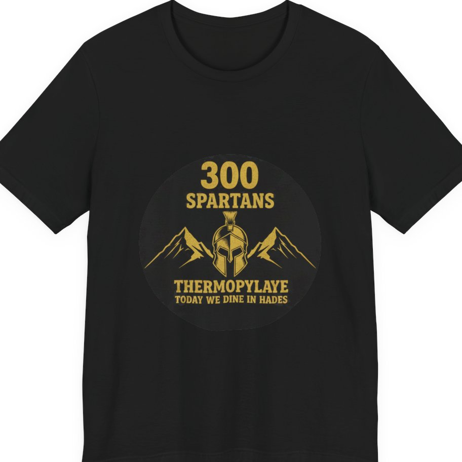 Spartans Thermopylae Premium Tee - Black front