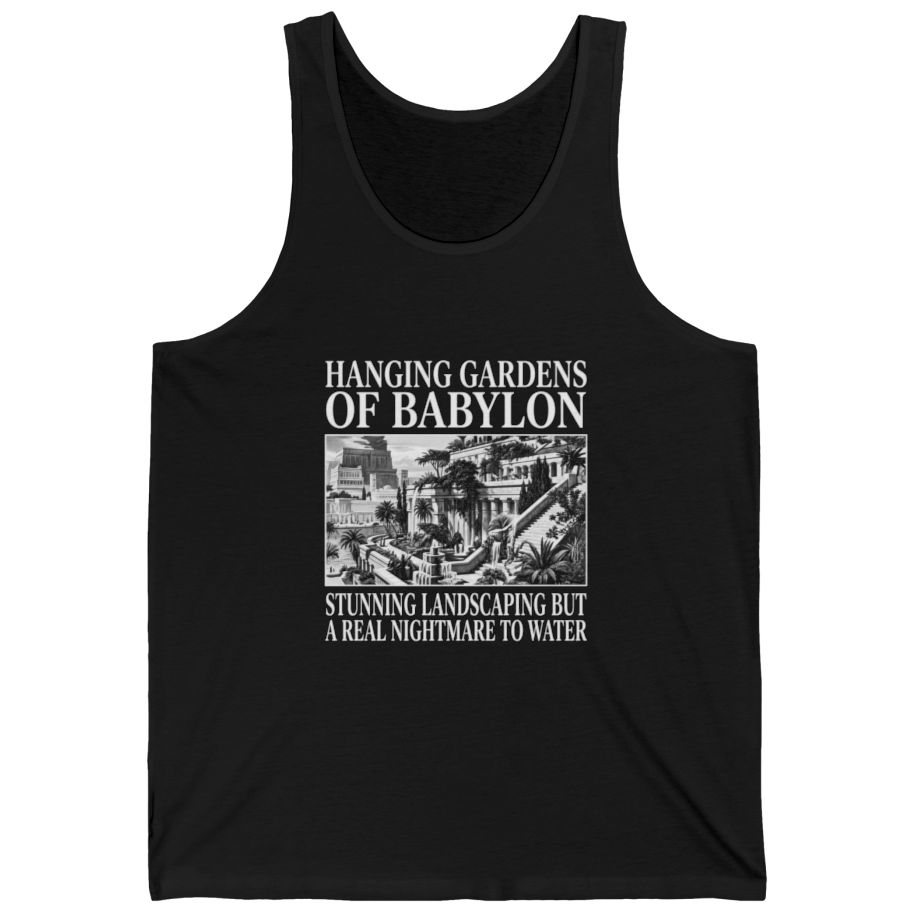 Hanging Gardens Landscaping Tank Top - Black front