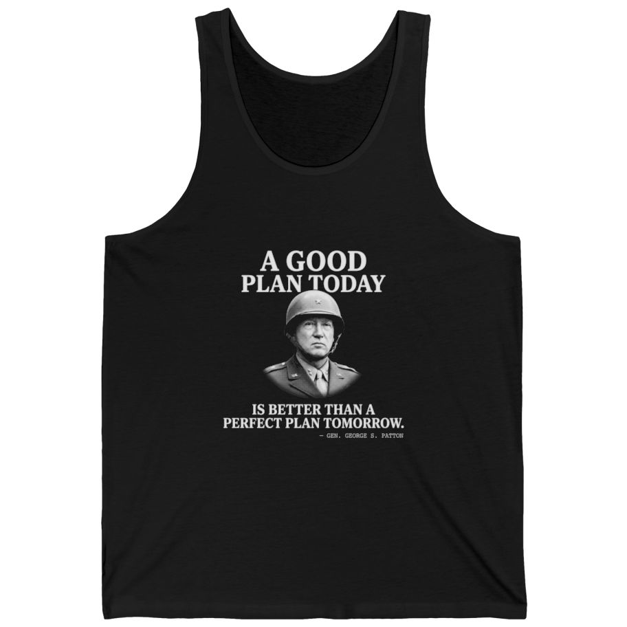 Patton Good Plan Tank Top - Black front