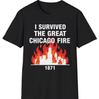 Great Chicago Fire Classic T-Shirt - Black front