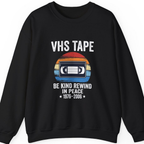 Vhs Tape Memorial Sweatshirt - Black front
