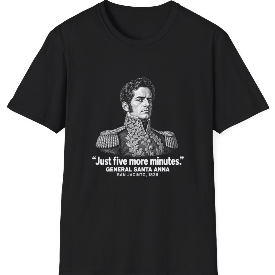 Santa Anna Five More Minutes T-Shirt - Black front