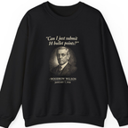 Woodrow Wilson Fourteen Points Procrastination Sweatshirt - Black front