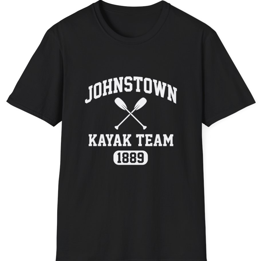 Johnstown Kayak Team T-Shirt - Black front