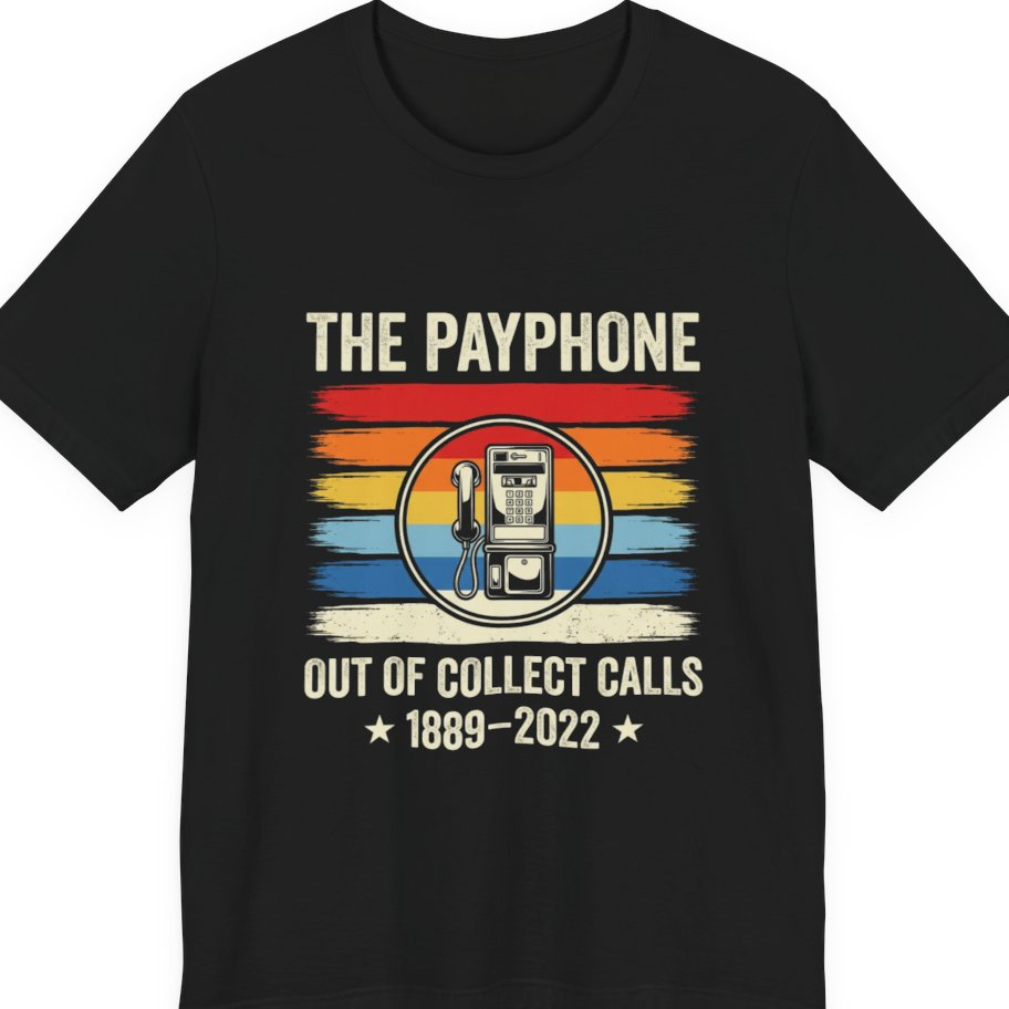 Public Payphone Memorial Premium Tee - Black front
