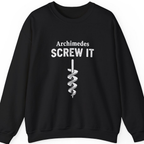 Archimedes Screw It Sweatshirt - Black front