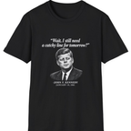 Kennedy Catchy Line Inaugural T-Shirt - Black front