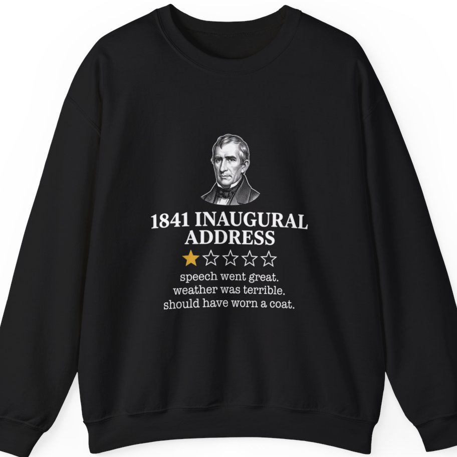 Inaugural Address Review Sweatshirt - Black front