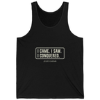 I Came I Saw I Tank Top - Black front