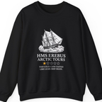 Hms Erebus Arctic Tours T-Shirt - Black front