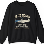 Blue Nosed Fighter Group Sweatshirt - Black front