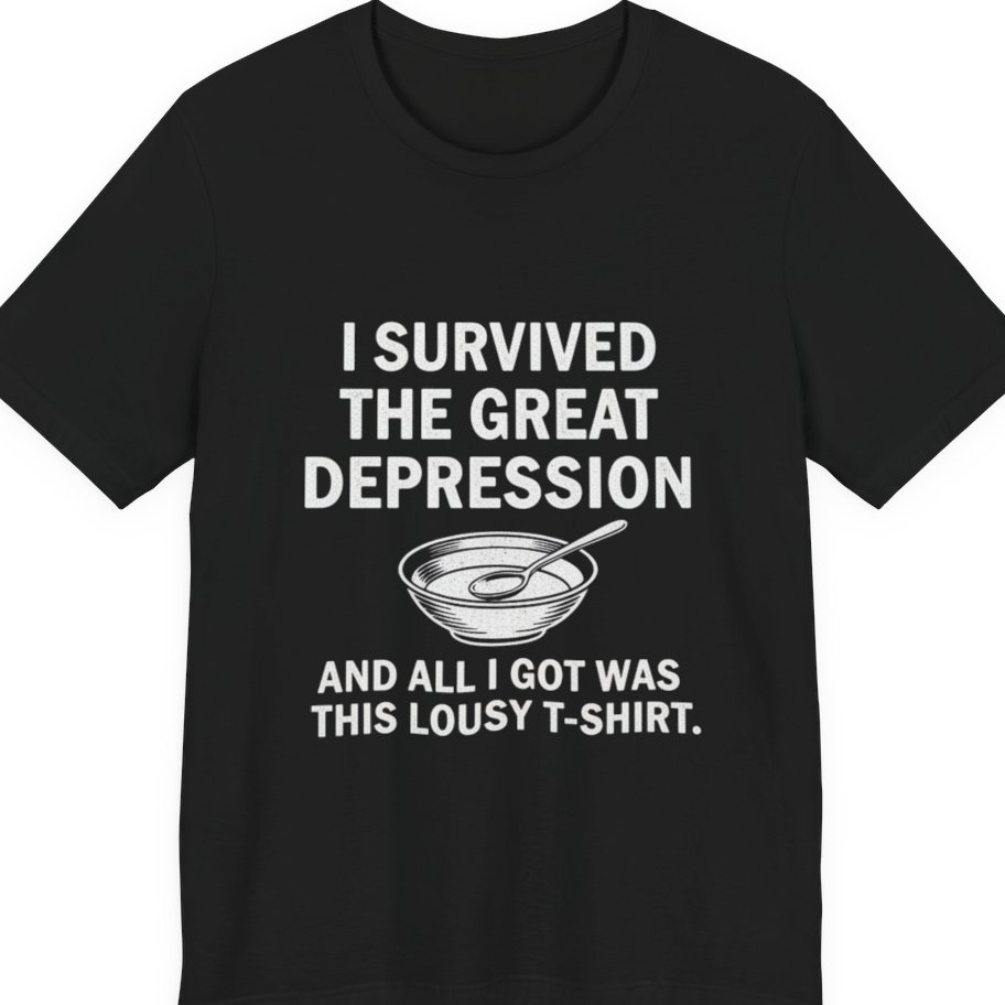 Great Depression Premium Tee - Black front