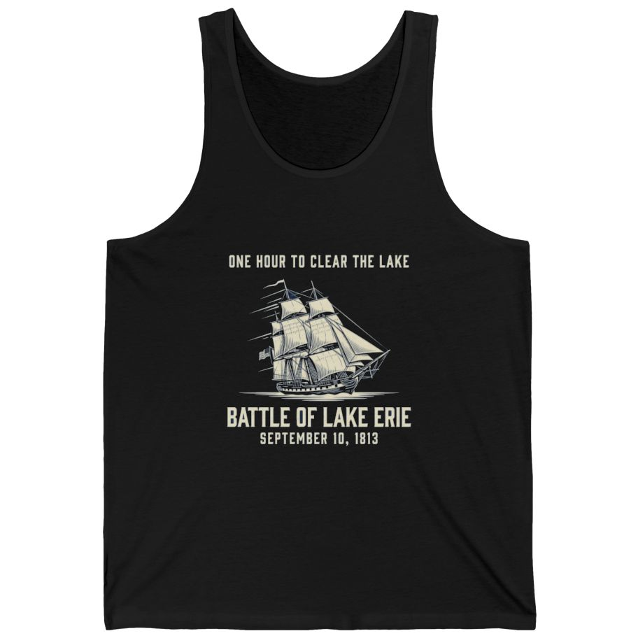 Battle of Lake Erie Tank Top - Black front