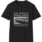 Spartan Phalanx Review T-Shirt - Black front