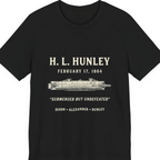 Css Hunley Submarine Memorial Premium Tee - Black front