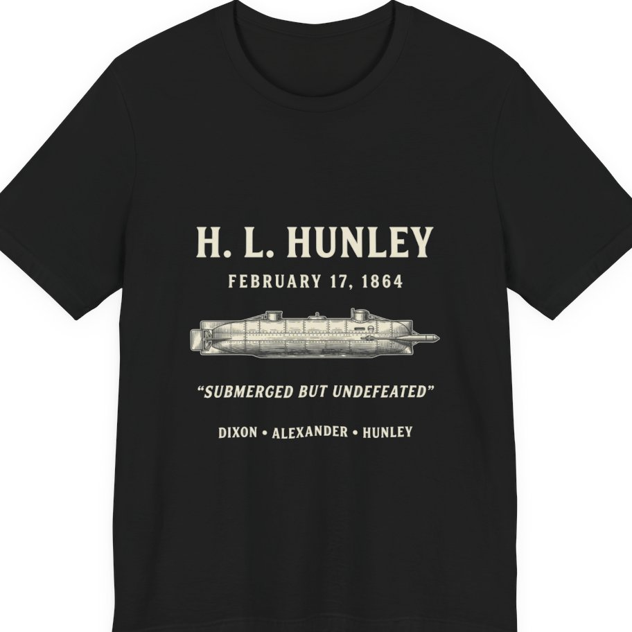 Css Hunley Submarine Memorial Premium Tee - Black front