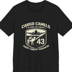 Cargo Camels WWII Usaaf Troop Premium Tee - Black front